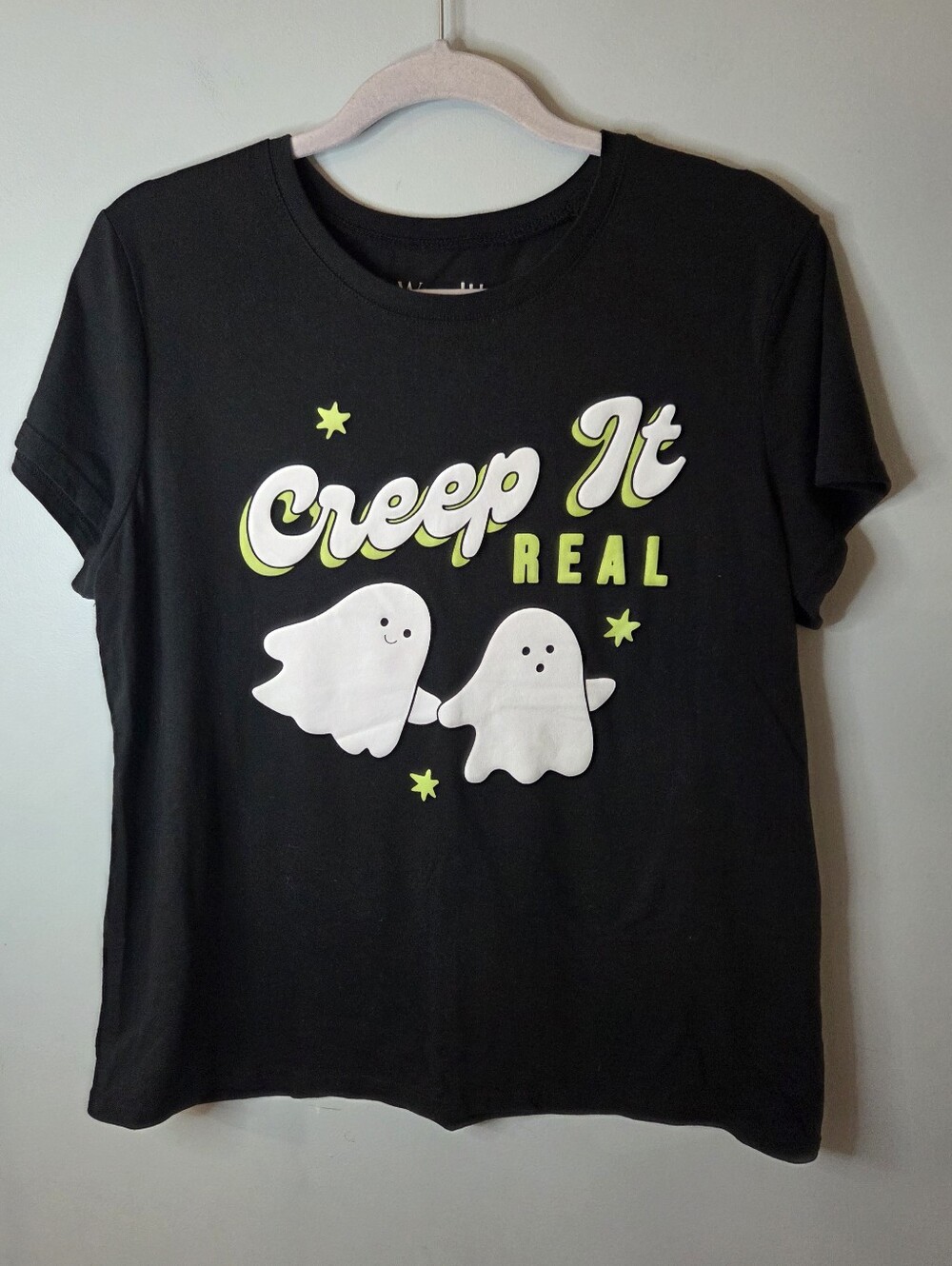 Wound Up Creep It Real Ghost Shirt XXL 19 Juniors Halloween Spooky Fall Emo